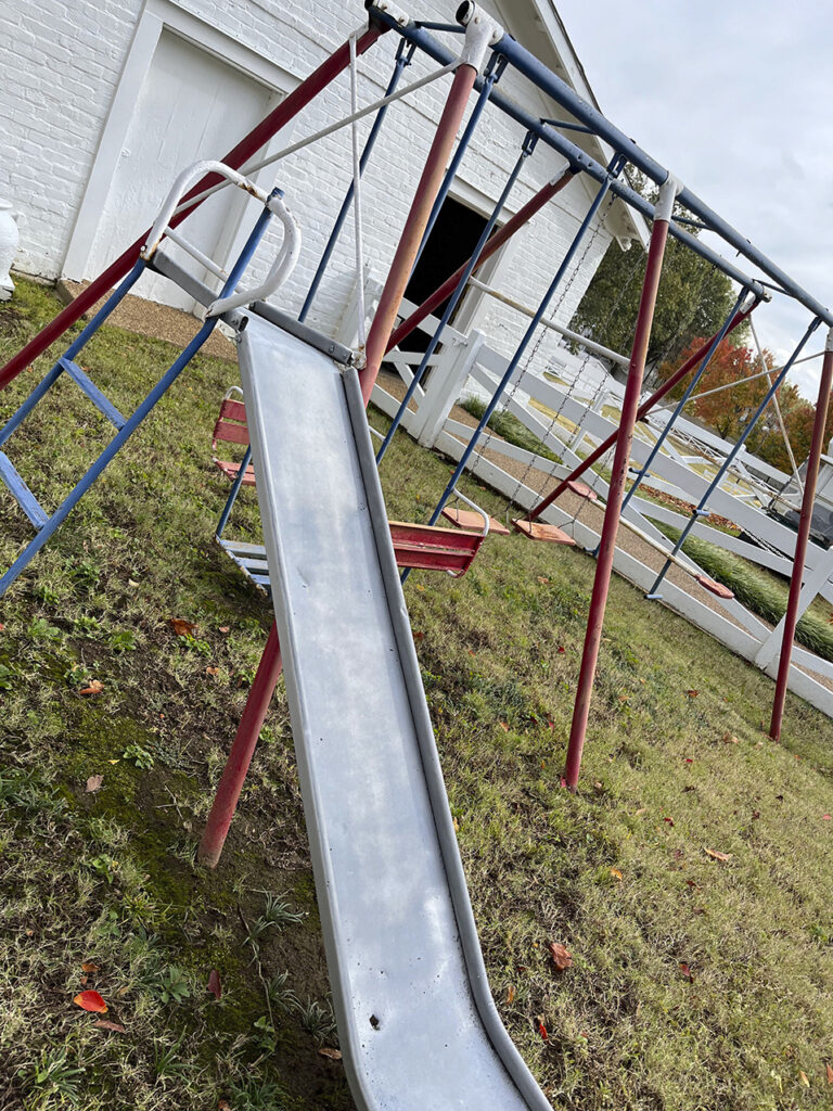 Swing set at Graceland