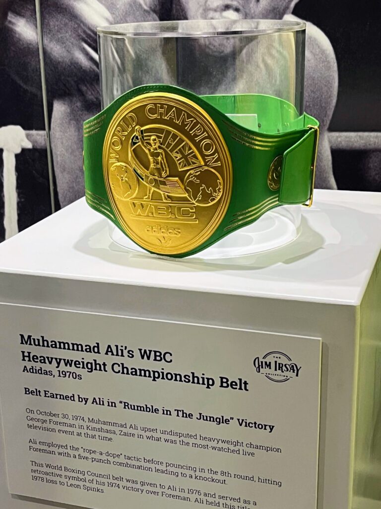 Muhammad Ali's 1974 "Rumble in the Jungle" Boxing Heavyweight Championship Belt
