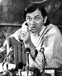 Bill Graham at a press conference