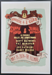 Acoustic 4 A Cure Fillmore poster May 15,12014