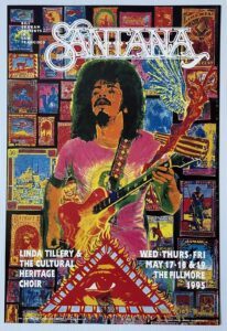 Santana at the Fillmore May 17 1995 Poster