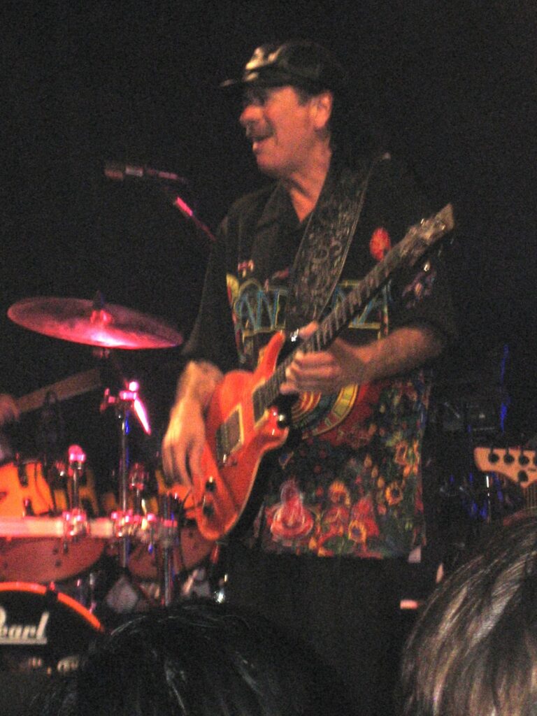 Picture of Carlos Santana at the Fillmore in May 2008