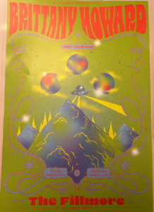 Brittany Howard Fillmore Poster - What Now tour 4-16-2024