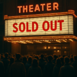 AI image of a theater marque