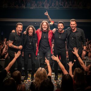 Rockers celebrate an amazing performance