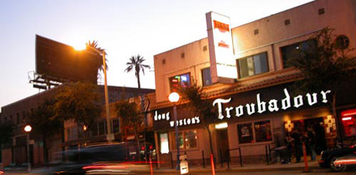 The Troubadour Night Club Los Angeles CA