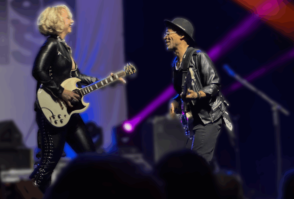 Samantha Fish jams on her guitar at the Fillmore in SF